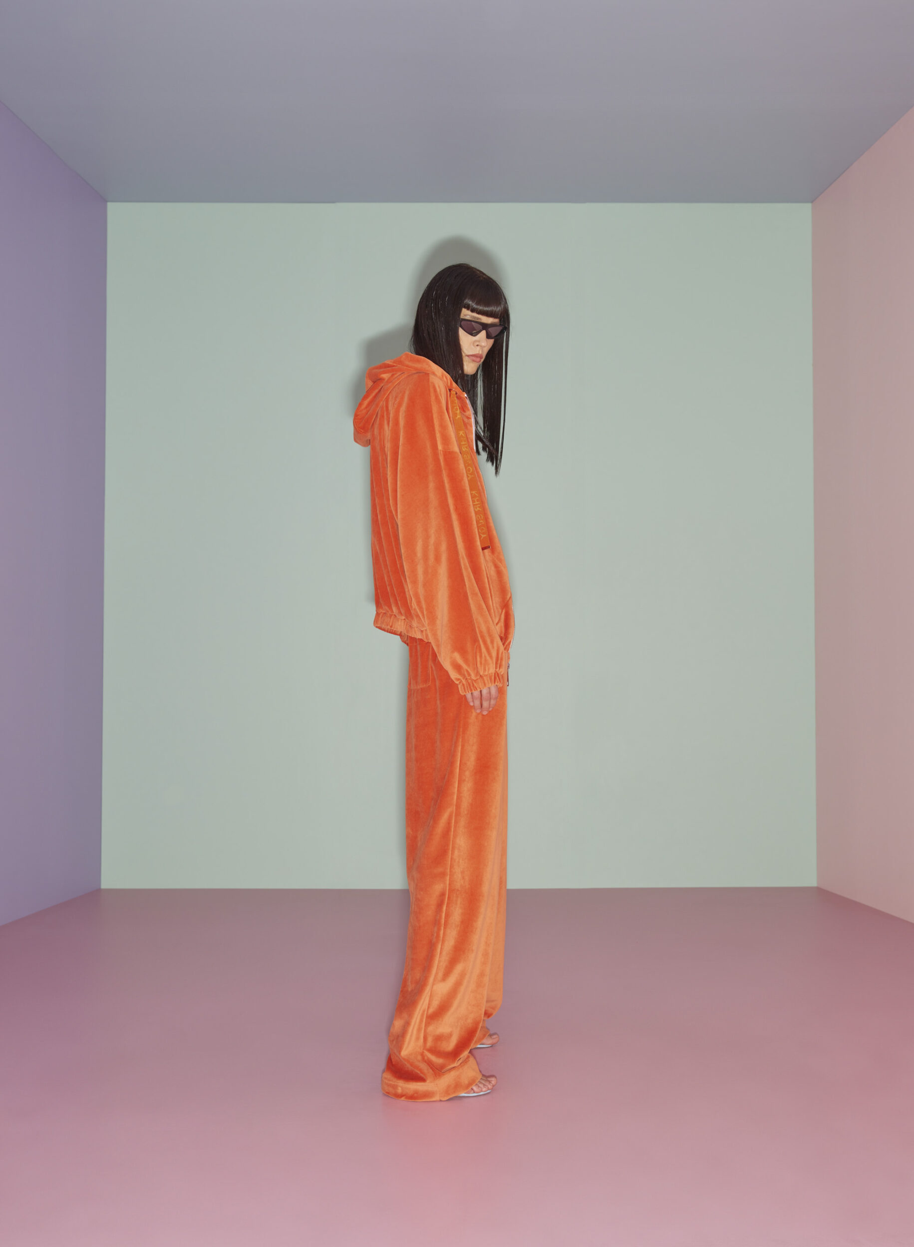 VELOUR TRACKSUIT PANTS