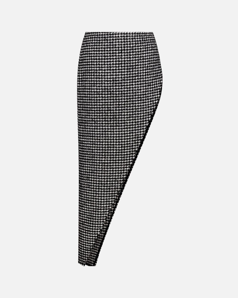 ASYMMETRIC CHECKED SKIRT