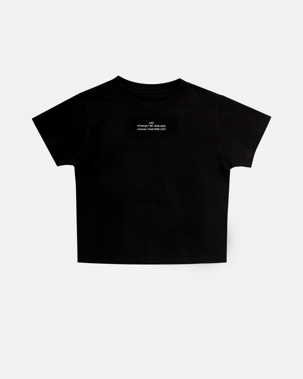 CROPPED TEE WITH LOGO