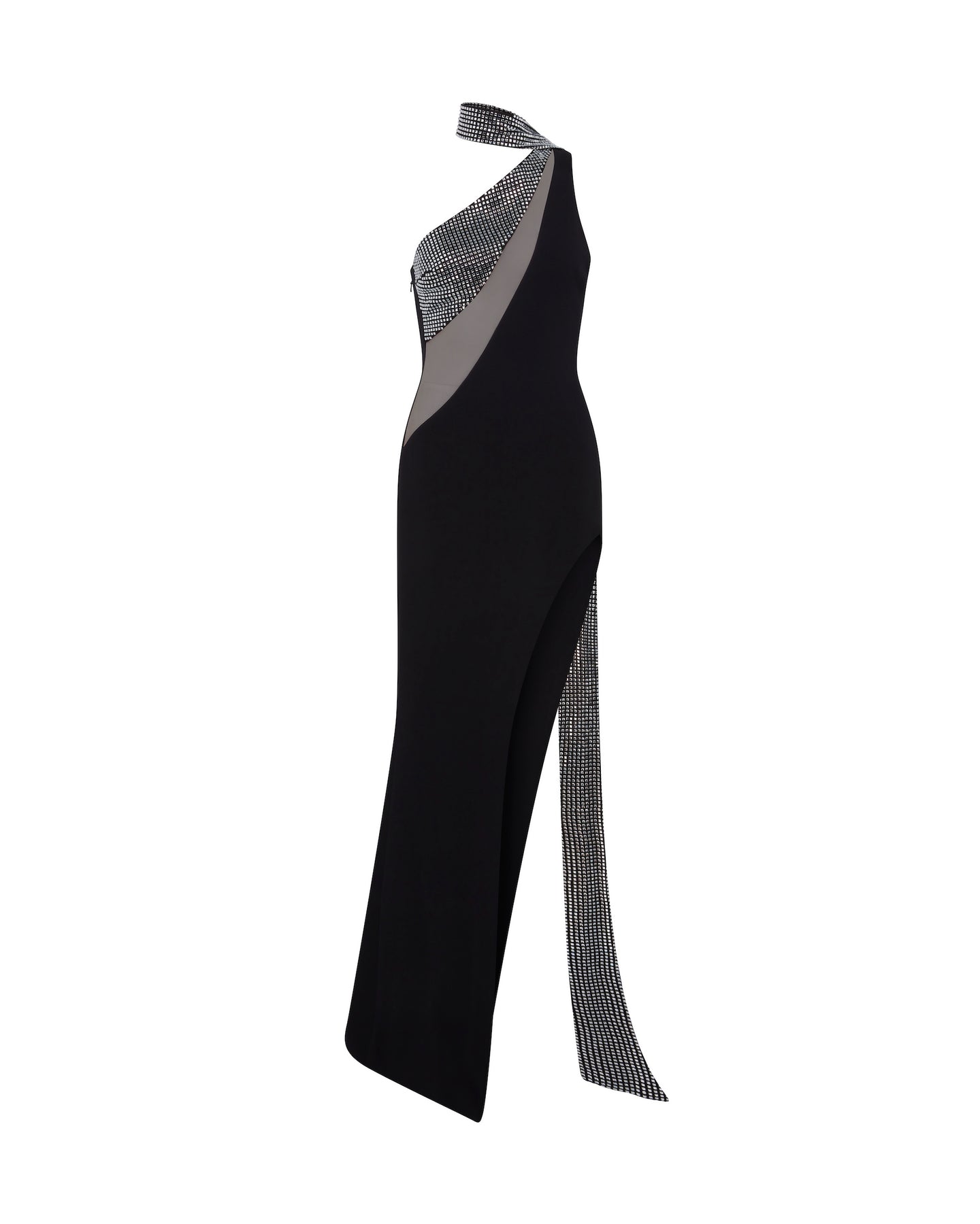 CRYSTAL SCARF GOWN