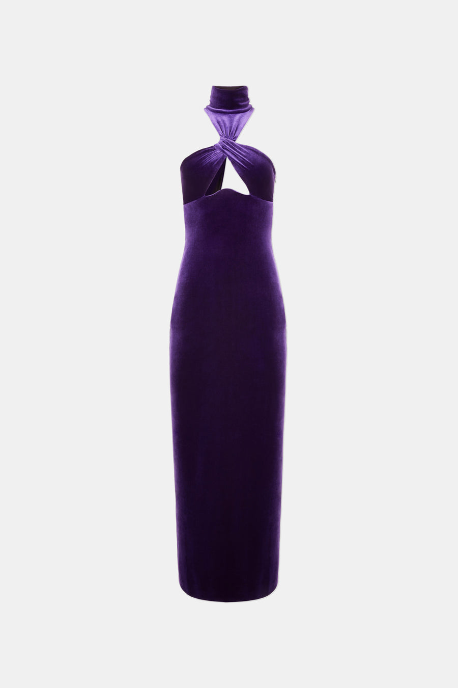 CLEVELAND VELVET DRESS - PURPLE