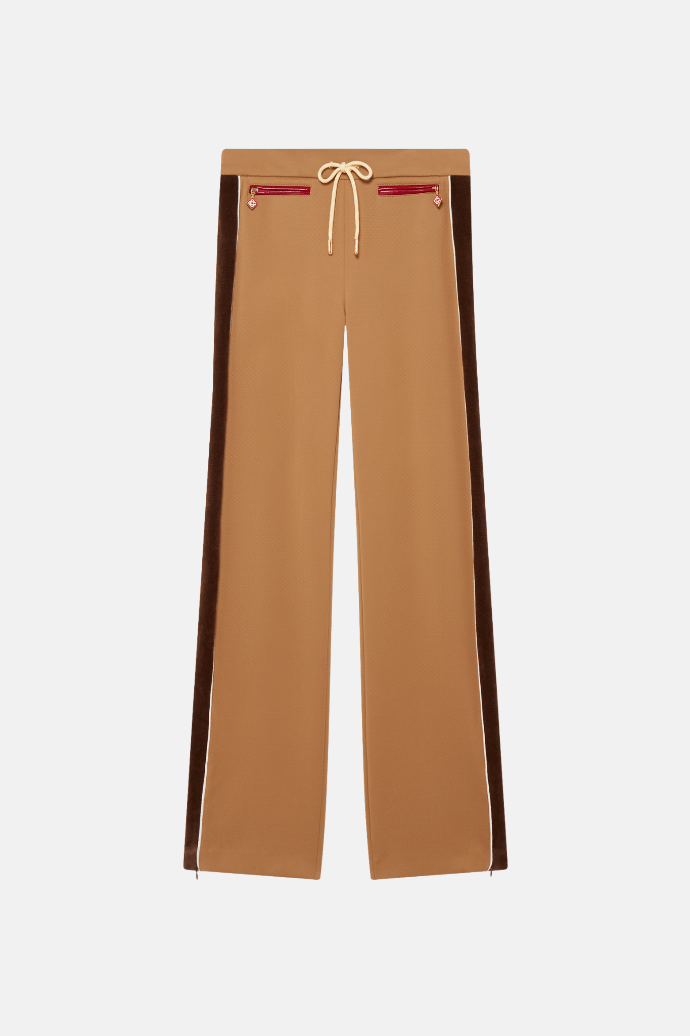 CHENILLE PANELLED TRACK PANTS