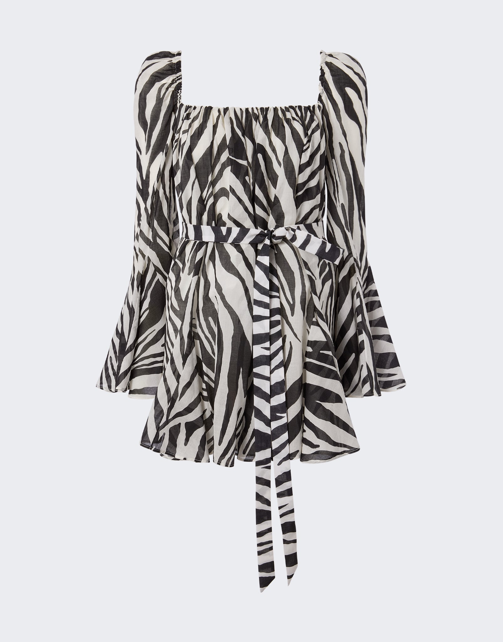 WHITNEY MINI DRESS IN ZEBRA PRINT