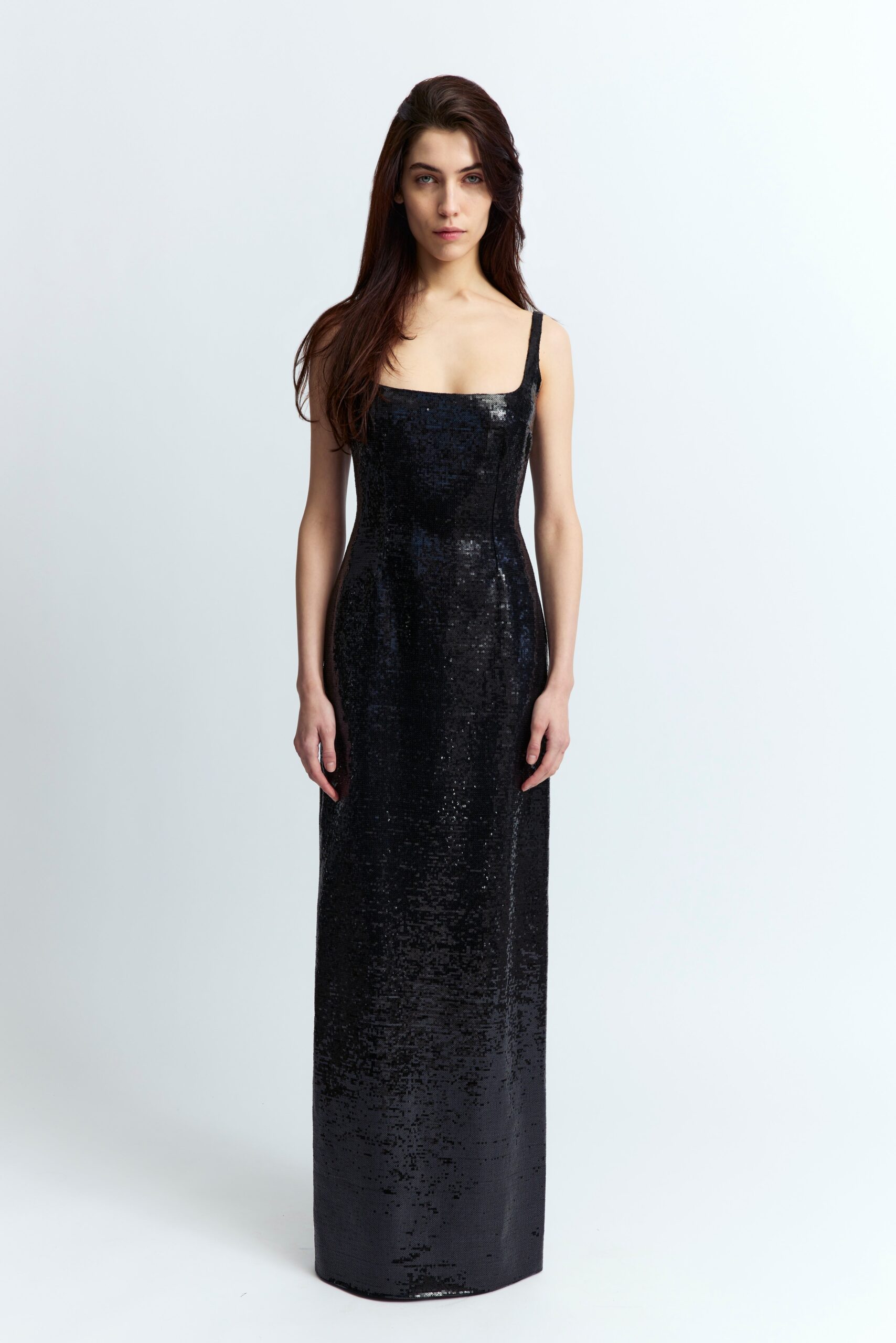 ELECTRA GOWN IN SEQUIN LINEN