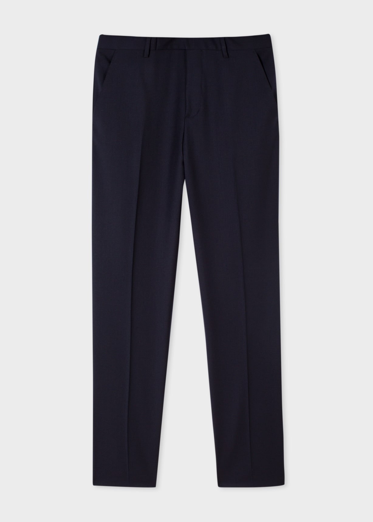 SLIM FIT WOOL PANTS