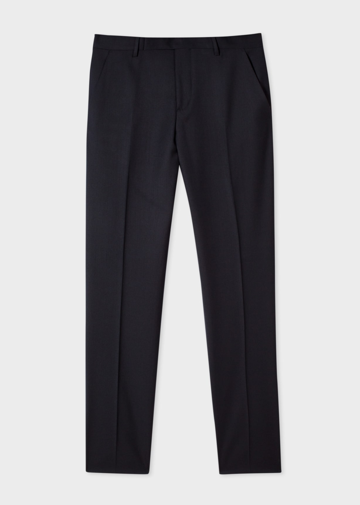 SLIM FIT WOOL PANTS