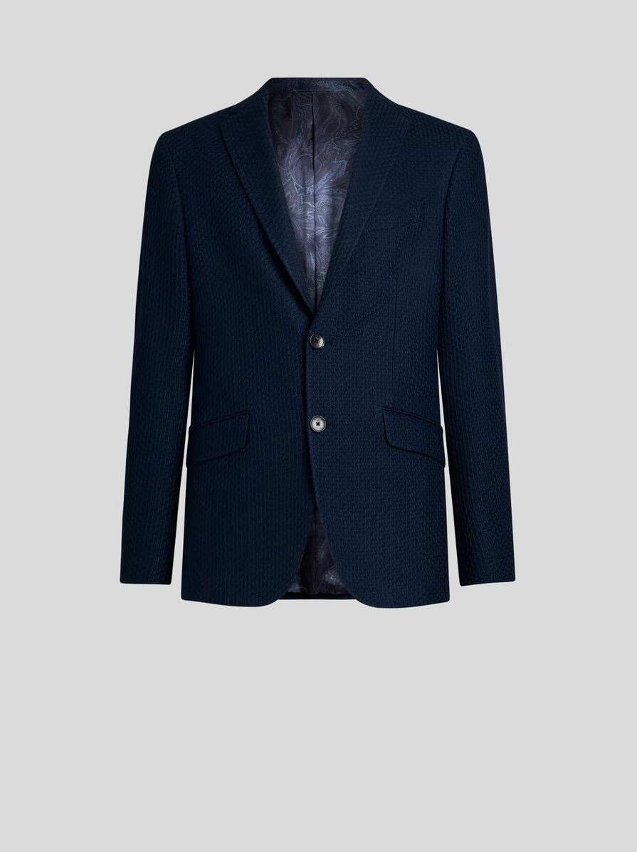 WORKED WEAVE JERSEY JACKET