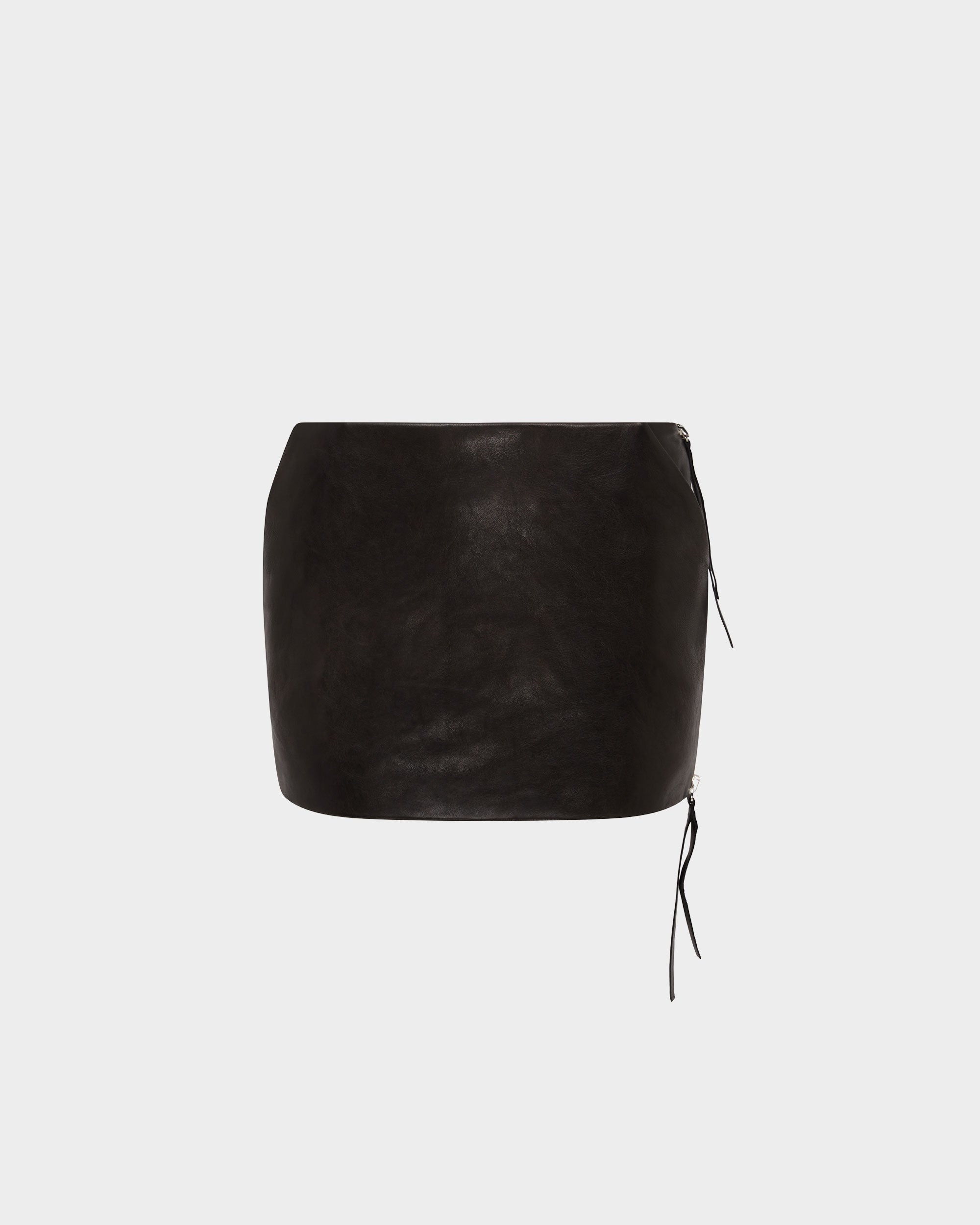 ADU MINI SKIRT IN LEATHER