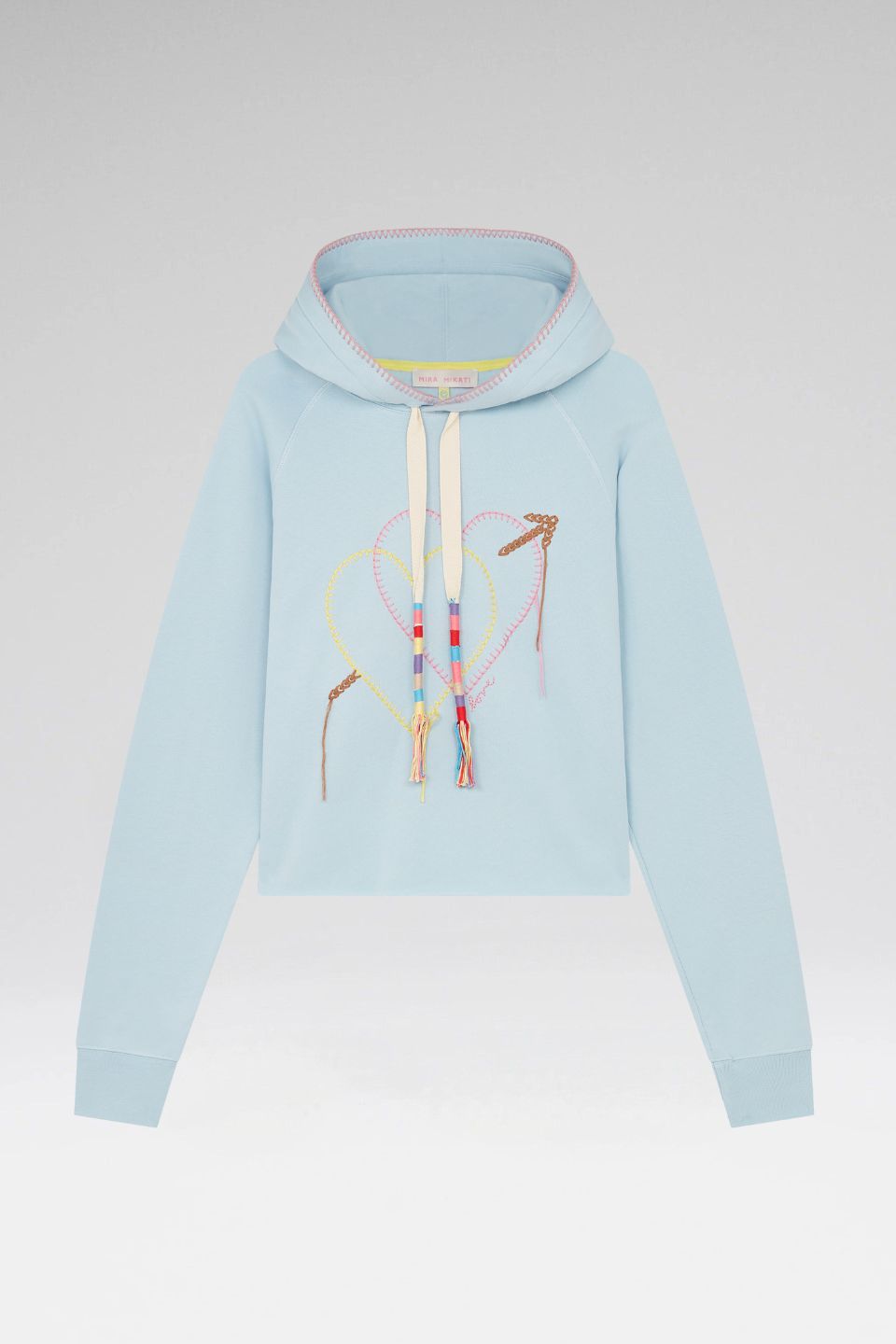 EMBROIDERED HEART HOODIE