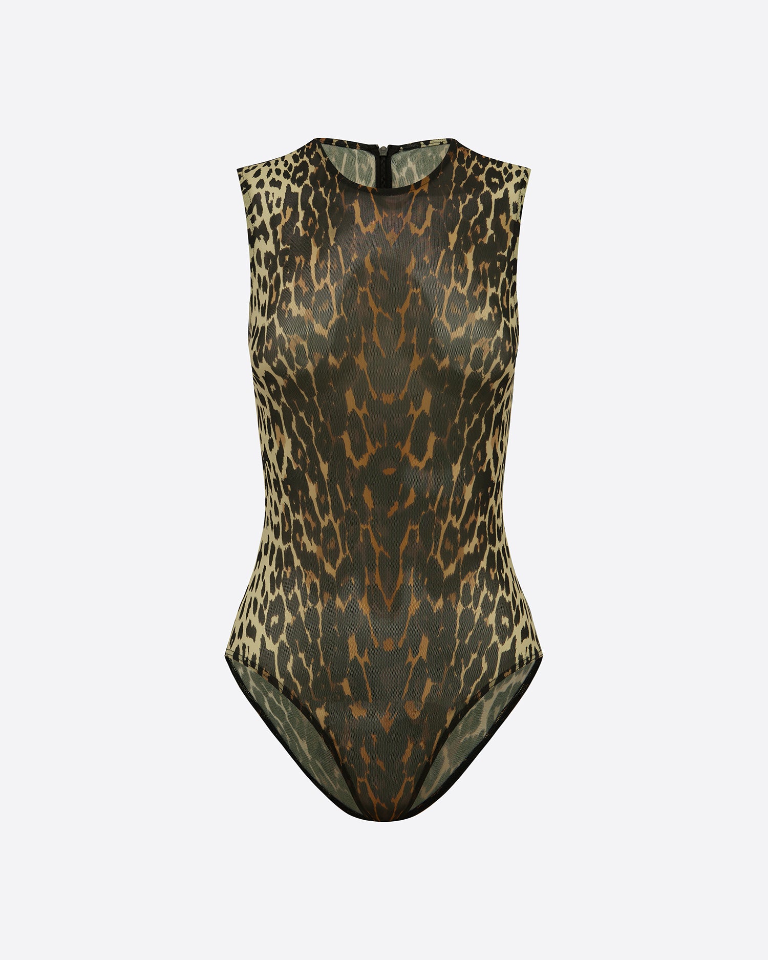 CREWNECK SHEER BODYSUIT