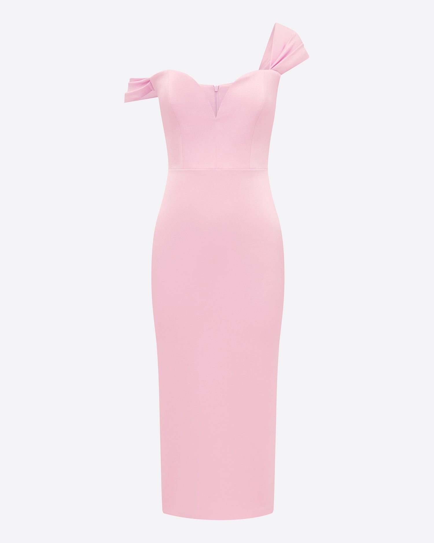 SWEETHEART DRESS IN SATIN CREPE