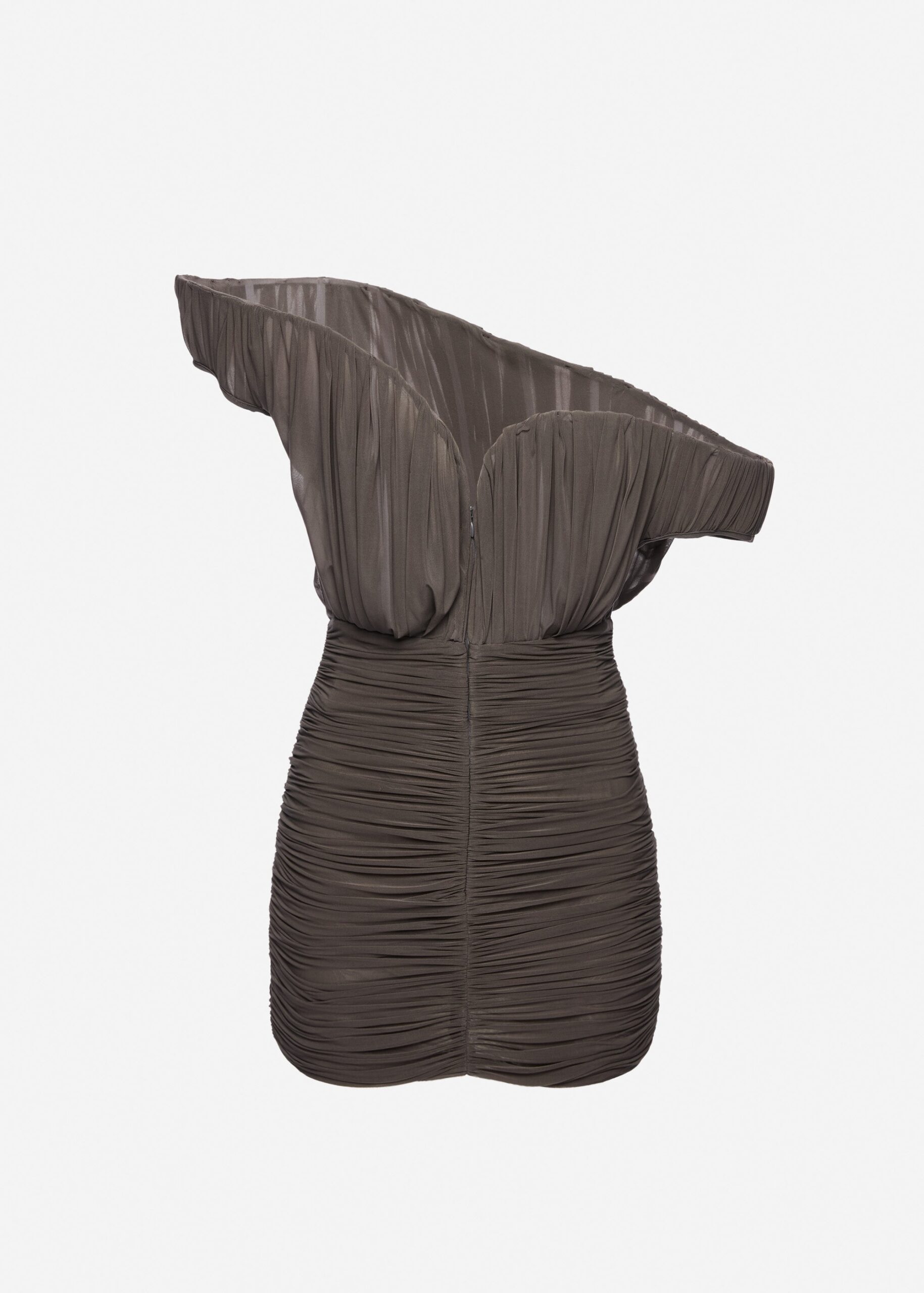 ASYMMETRICAL PETAL MINI DRESS