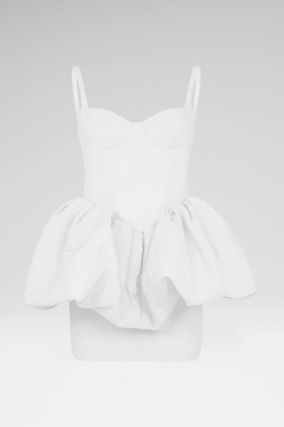 PUFF SKIRT DETAIL MINI DRESS