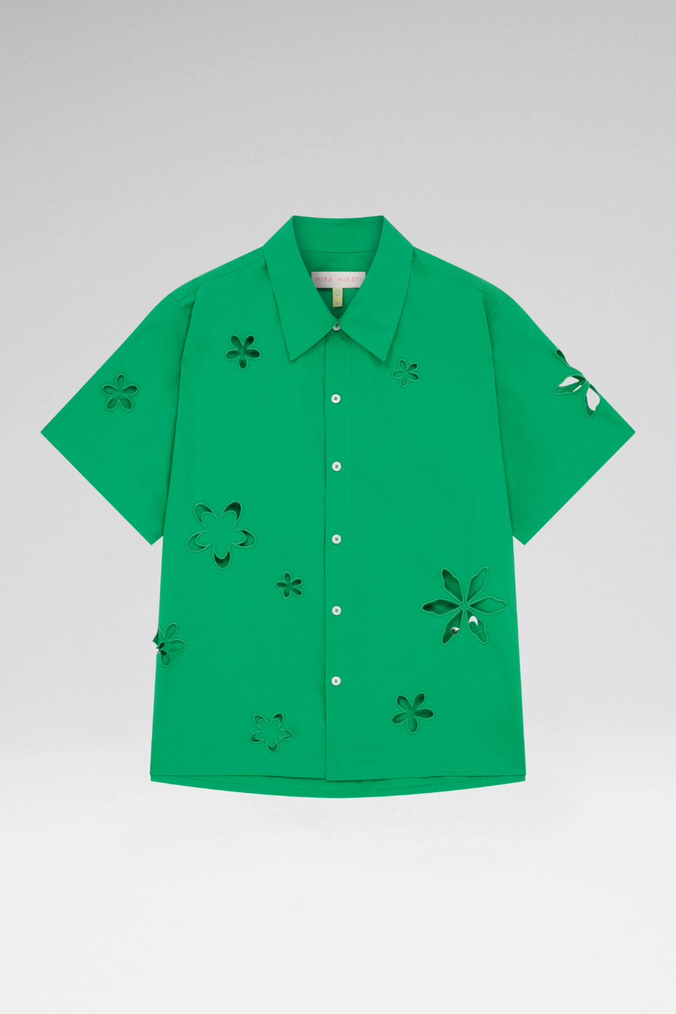 FLOWER CUT OUT BOXY SHIRT