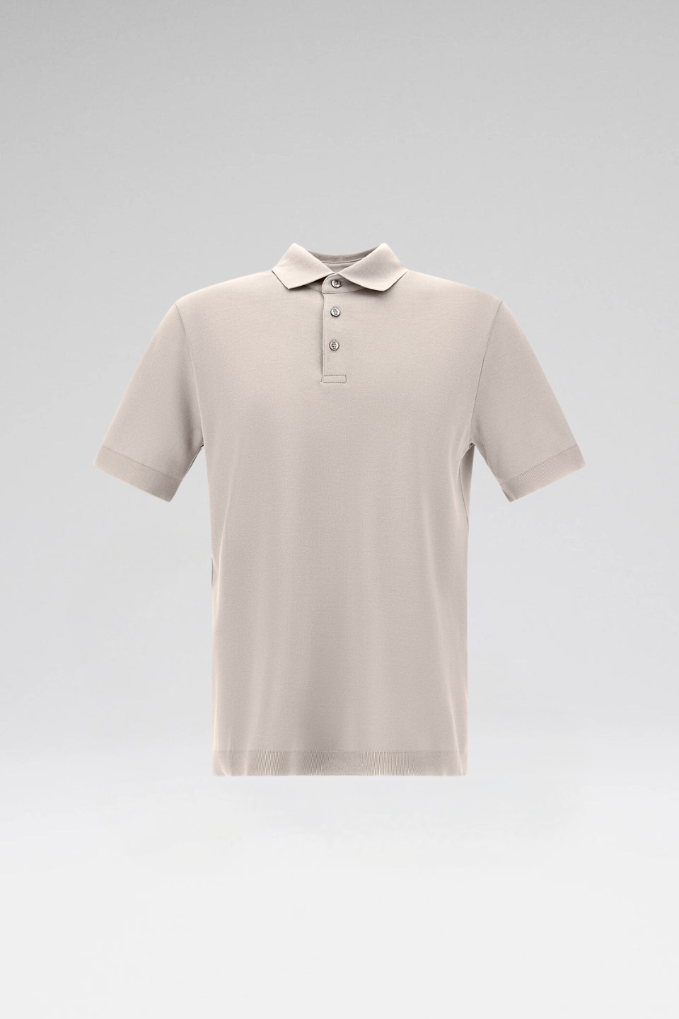 JERSEY KNIT EFFECT POLO SHIRT