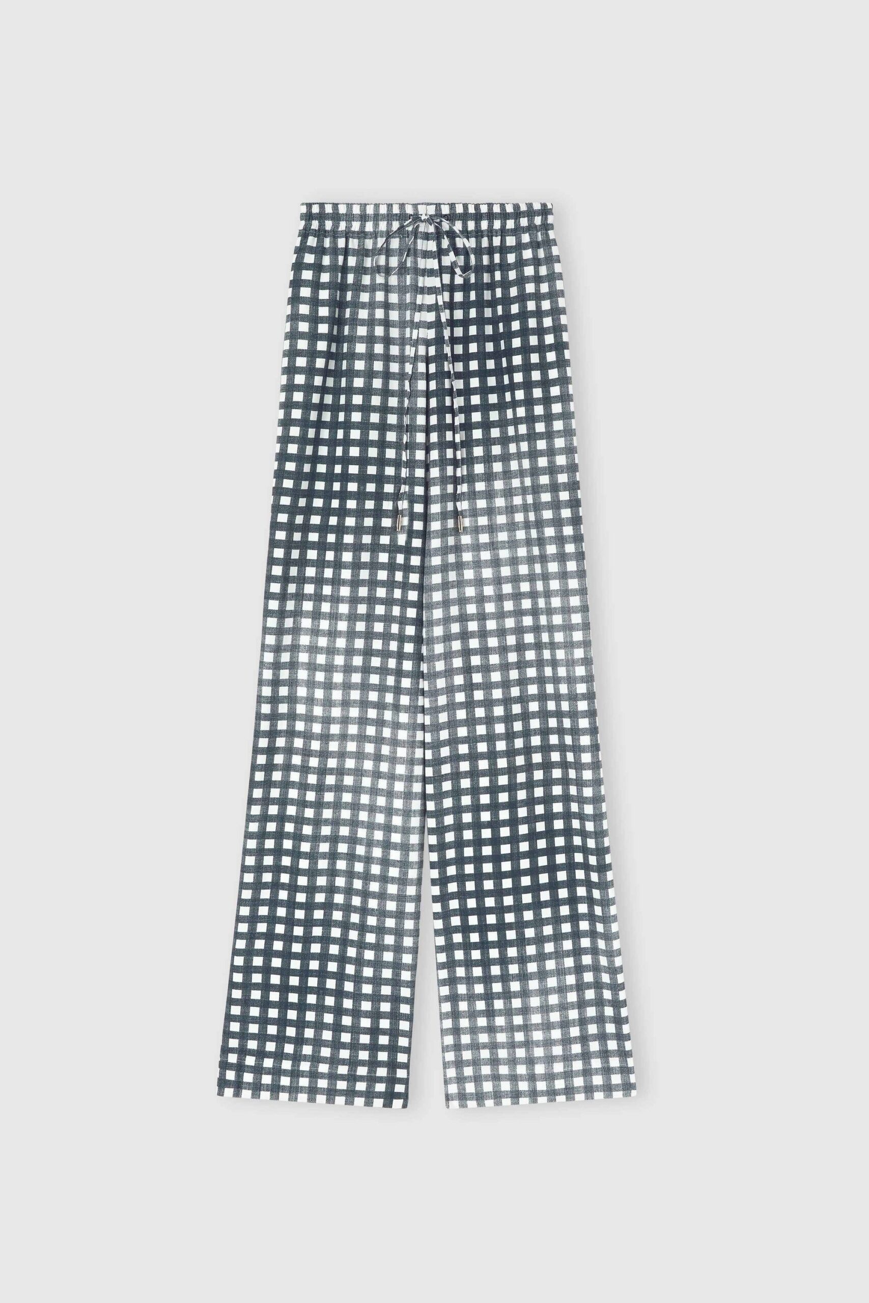 VICHY PRINT PANTS
