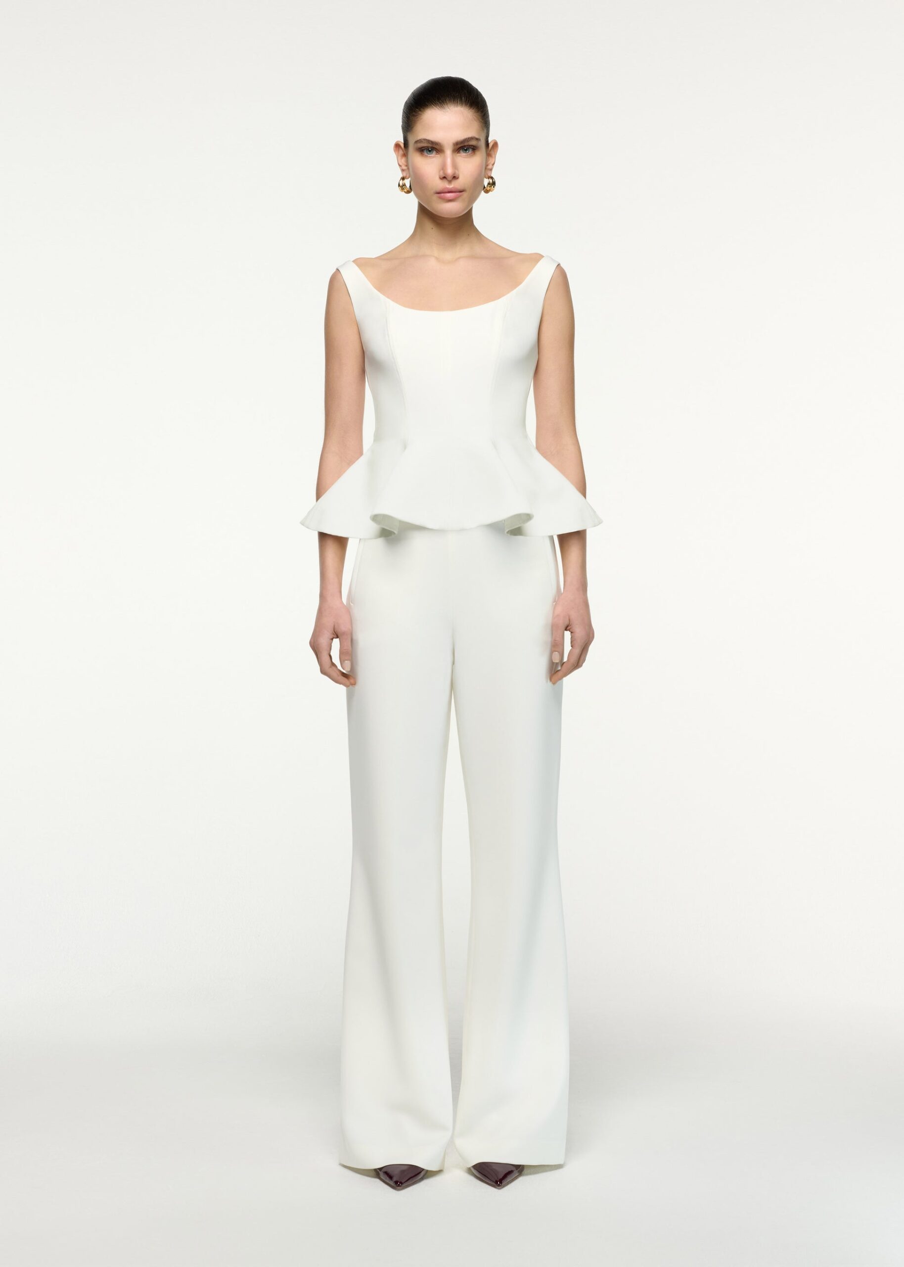 CREPE PEPLUM SET