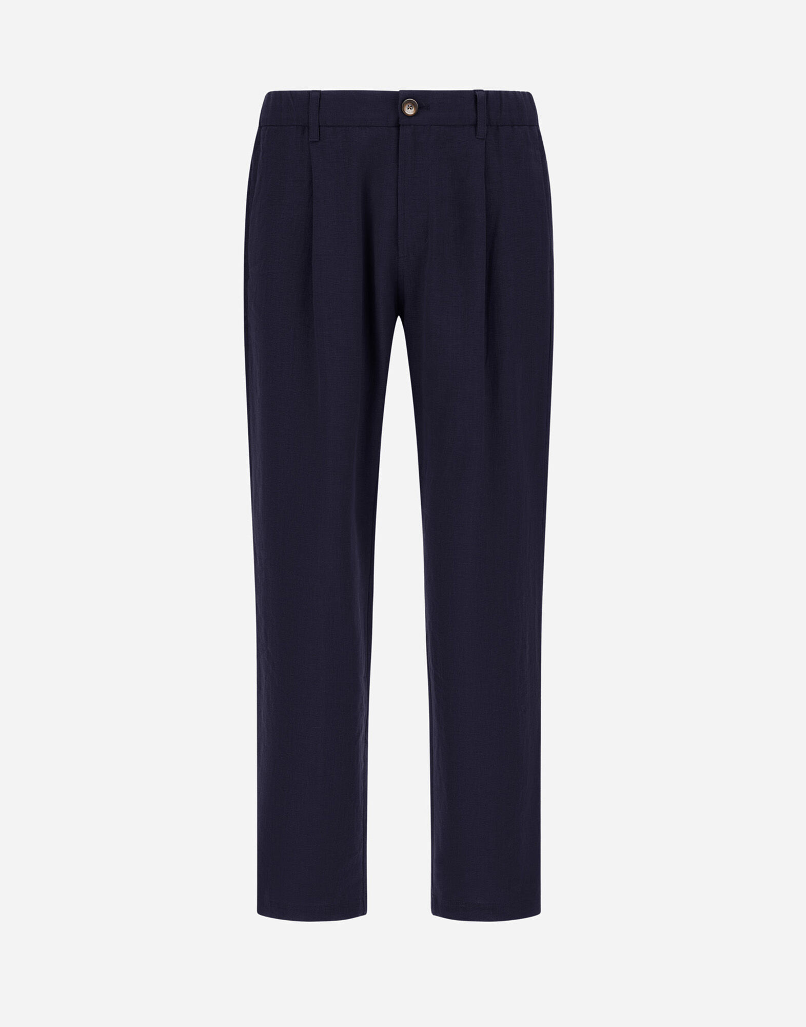 TROUSERS IN COTTON LINEN POPELINE