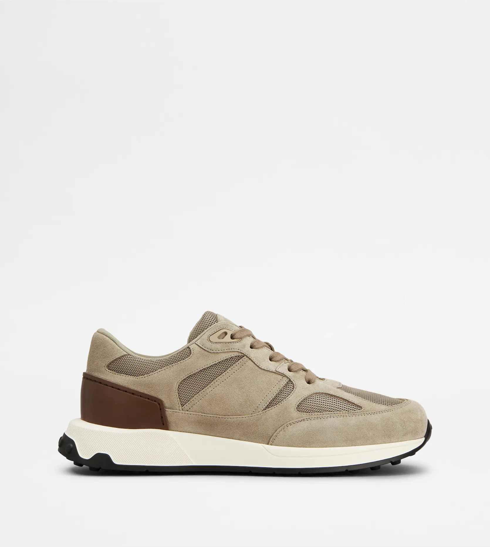 SNEAKERS IN SUEDE AND FABRIC