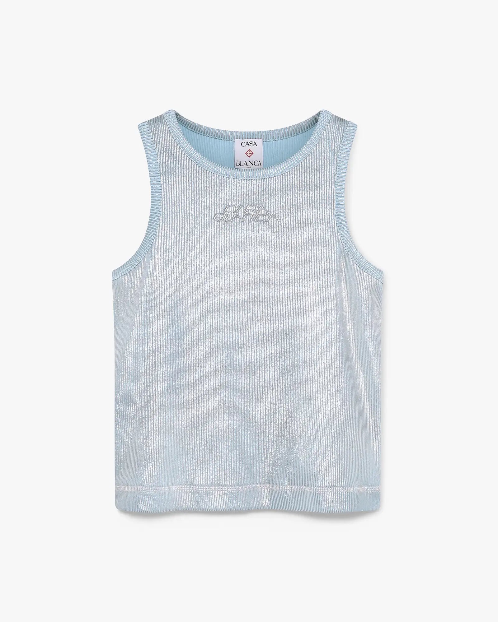 PLATED RIBBED TANK TOP