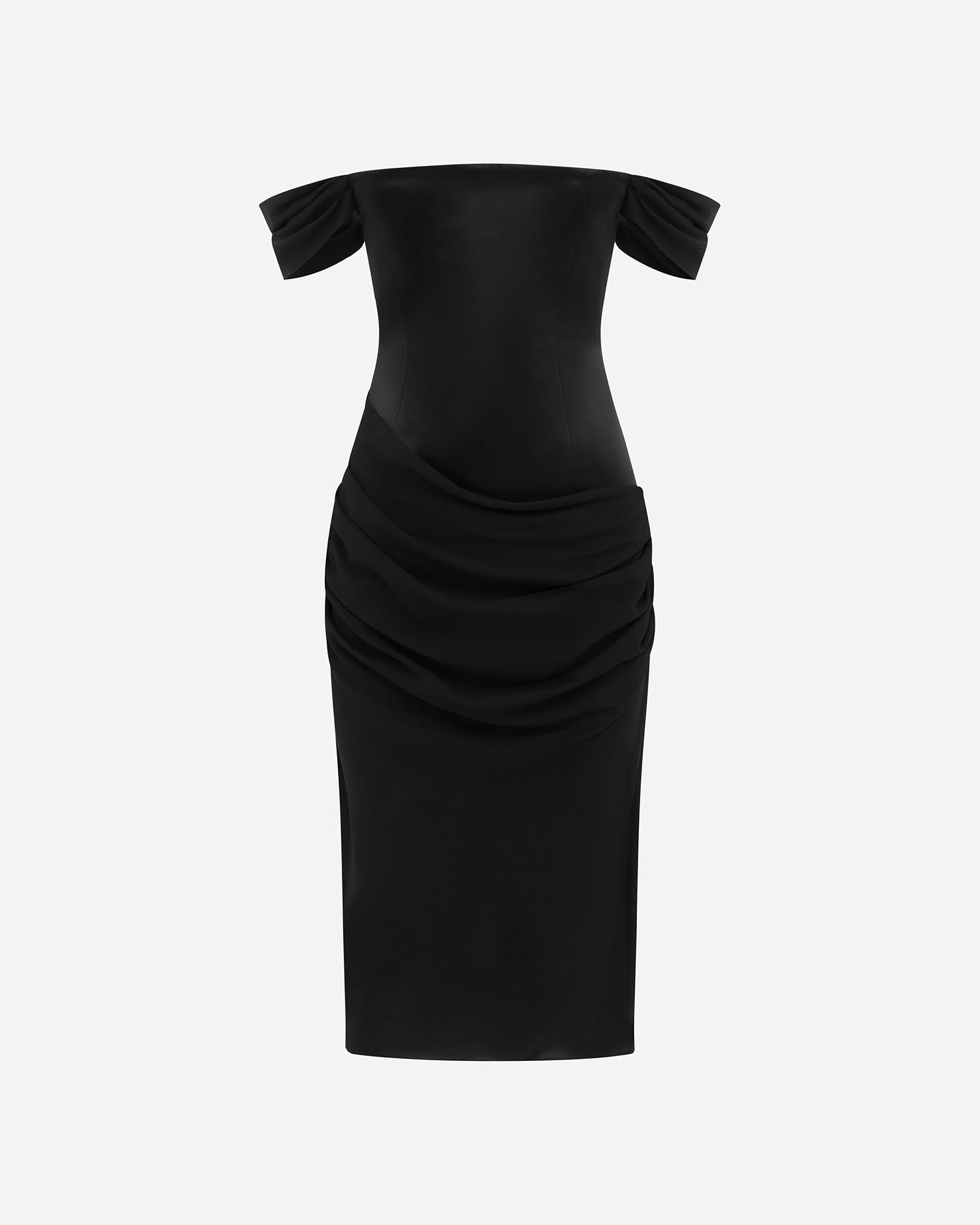 OFF THE SHOULDERS MIDI DRESS