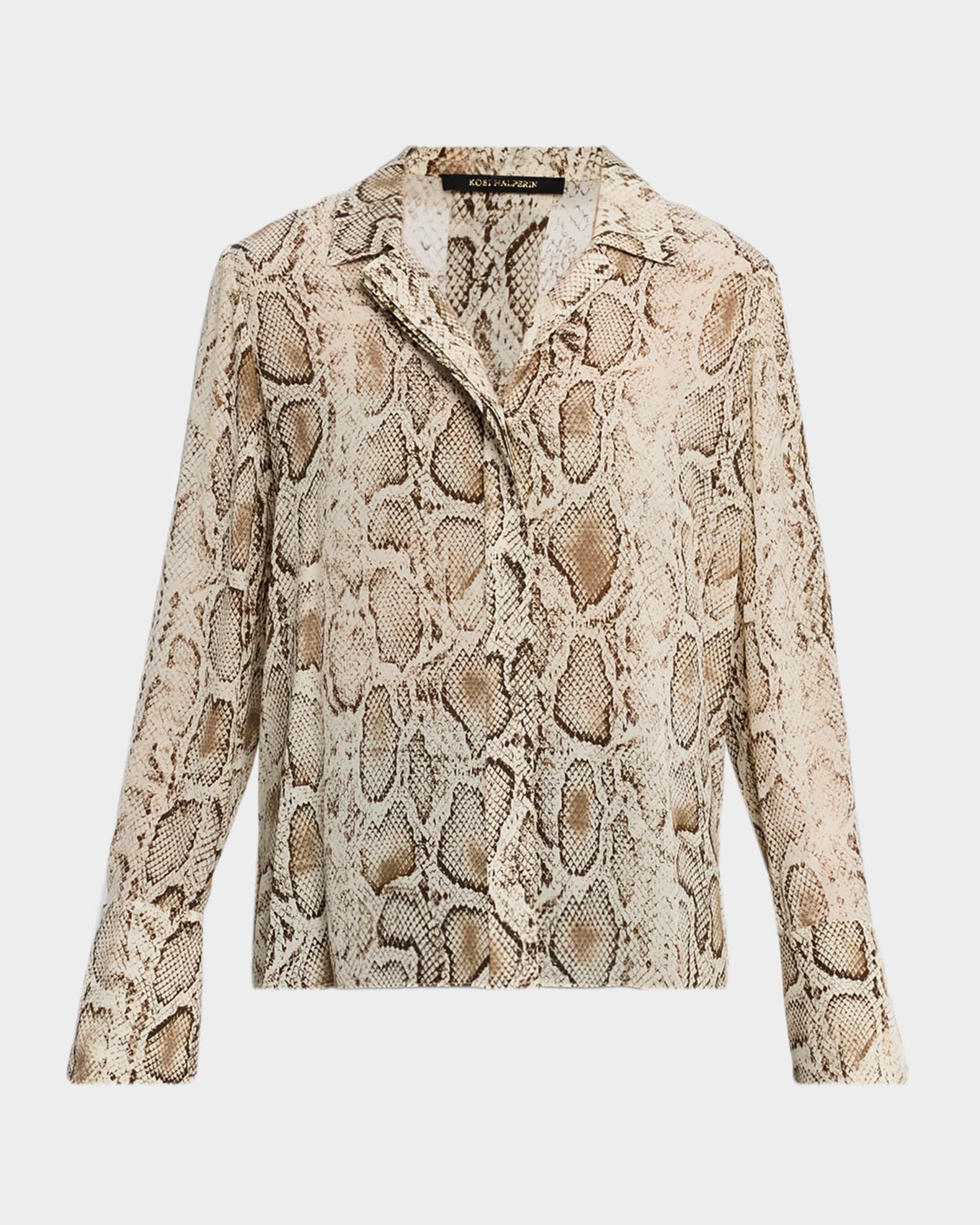 PIPER SNAKE PRINT BLOUSE